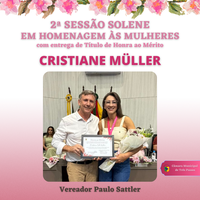 HOMENAGEADA: CRISTIANE MÜLLER