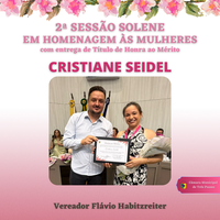 HOMENAGEADA: CRISTIANE SEIDEL