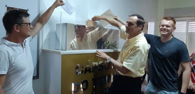 Primeiras cartas depositadas na Cápsula