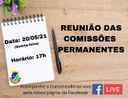 ACOMPANHE AMANHÃ (20) A REUNIÃO DAS COMISSÕES PERMANENTES