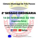 ACOMPANHE HOJE, 14 DE FEVEREIRO, A 2ª SESSÃO ORDINÁRIA DE 2022