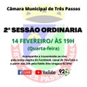 ACOMPANHE HOJE, 14 DE FEVEREIRO, A 2ª SESSÃO ORDINÁRIA DE 2024