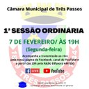 ACOMPANHE HOJE, 7 DE FEVEREIRO, A 1ª SESSÃO ORDINÁRIA DE 2022