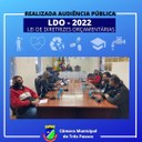 APRESENTADO O PROJETO DA LDO-2022