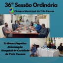 ASSOCIAÇÃO HOSPITAL DE CARIDADE ESTEVE PRESENTE NA 36ª SESSÃO ORDINÁRIA