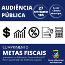 AUDIÊNCIA PÚBLICA- METAS FISCAIS LDO 2º QUADRIMESTRE DE 2023