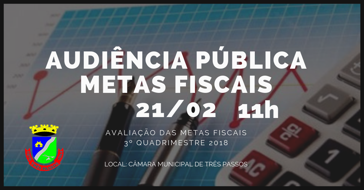 AUDIÊNCIA PÚBLICAS – METAS FISCAIS