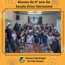 CÂMARA DE VEREADORES RECEBE ALUNOS DO 4º ANO DA ESCOLA ÉRICO VERÍSSIMO
