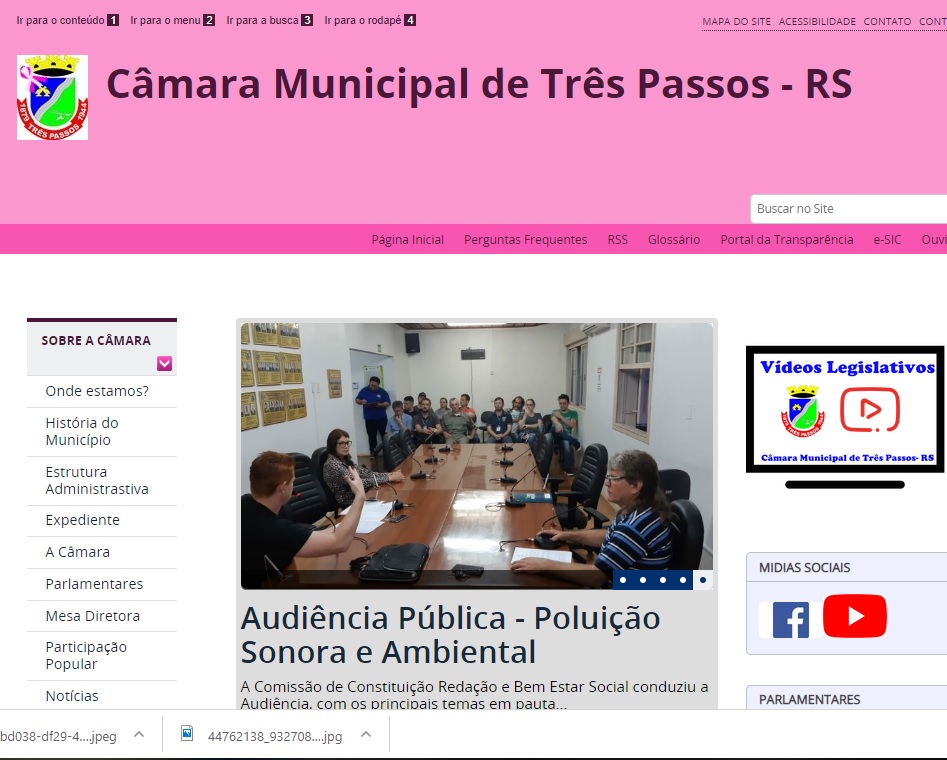 Câmara Municipal primando pela transparência em suas ações