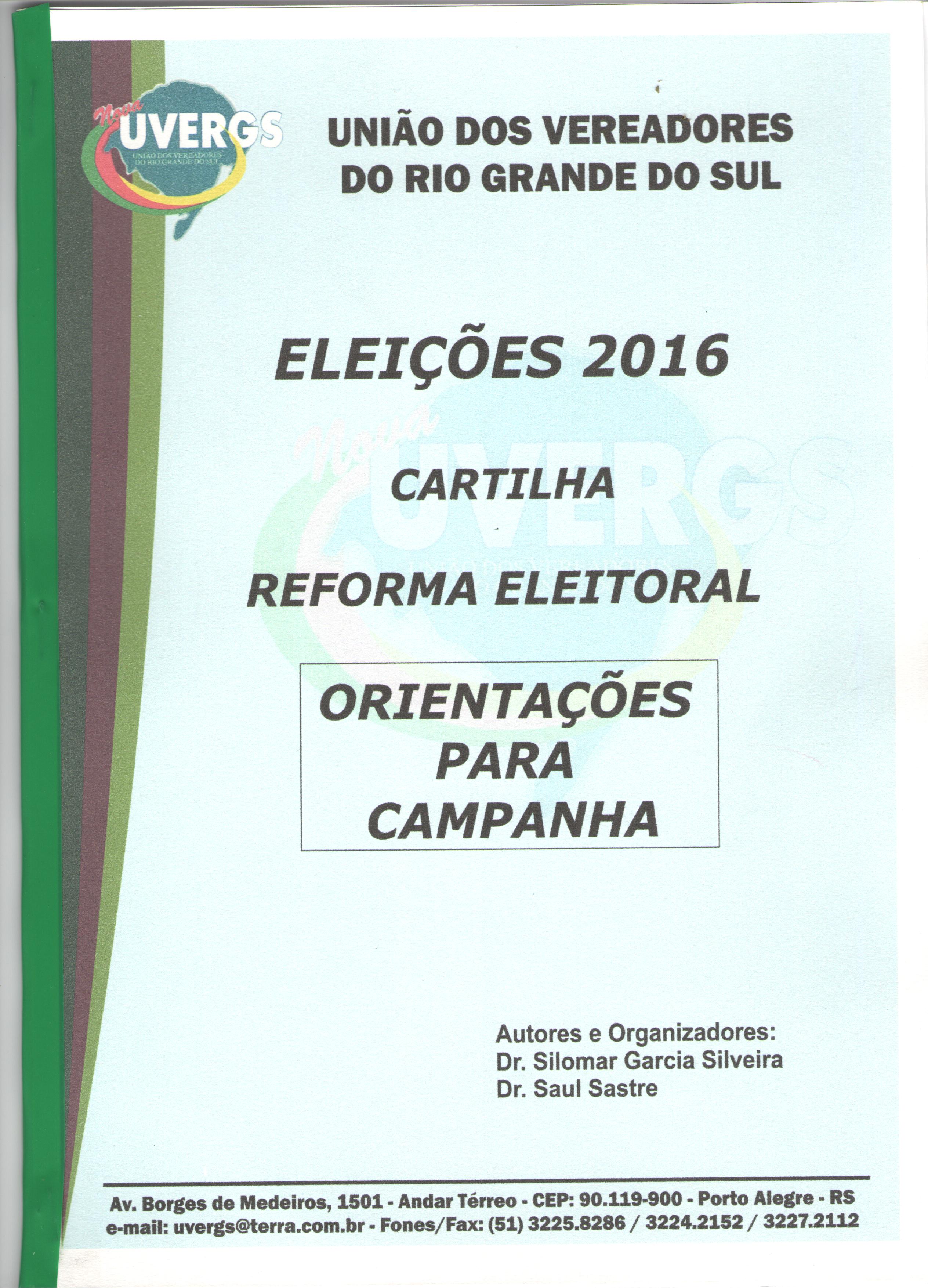 Cartilha Minirreforma Eleitoral