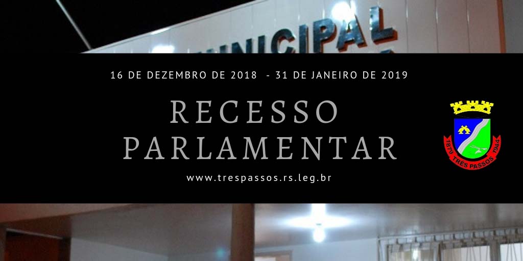 Com o início do Recesso Parlamentar é formada a Comissão Representativa