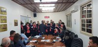 Coral do 25 de Julho abrilhantou a abertura da Sessão com musicas alusivas a Semana Farroupilha