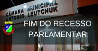 Fim do Recesso Parlamentar