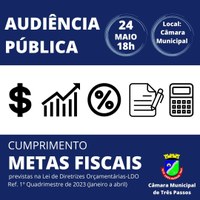 PARTICIPE DA AUDIÊNCIA PÚBLICA: 24 DE MAIO DE 2023
