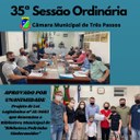 PEDRINHO NIEDERMEIER FOI HOMENAGEADO DURANTE A 35ª SESSÃO ORDINÁRIA