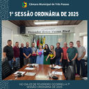REALIZADA 1ª SESSÃO ORDINÁRIA DE 2025