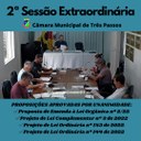 REALIZADA 2ª SESSÃO EXTRAORDINÁRIA DE 2023