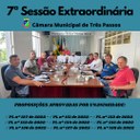REALIZADA 7ª SESSÃO EXTRAORDINÁRIA DE 2022