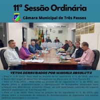 REALIZADA A 11ª SESSÃO ORDINÁRIA DE 2022