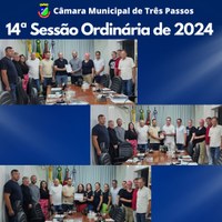 REALIZADA A 14ª SESSÃO ORDINÁRIA DE 2024 