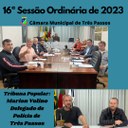 REALIZADA A 16ª SESSÃO ORDINÁRIA DE 2023 