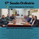 REALIZADA A 17ª SESSÃO ORDINÁRIA DE 2022