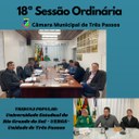 REALIZADA A 18ª SESSÃO ORDINÁRIA DE 2022