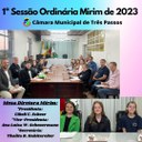 REALIZADA A 1ª SESSÃO ORDINÁRIA MIRIM DE 2023 