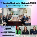 REALIZADA A 1ª SESSÃO ORDINÁRIA MIRIM DE 2023 