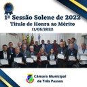 REALIZADA A 1ª SESSÃO SOLENE DE 2022