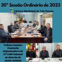 REALIZADA A 20ª SESSÃO ORDINÁRIA DE 2023 