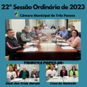 REALIZADA A 22ª SESSÃO ORDINÁRIA DE 2023 