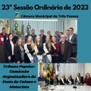 REALIZADA A 23ª SESSÃO ORDINÁRIA DE 2023 