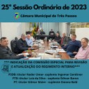 REALIZADA A 25ª SESSÃO ORDINÁRIA DE 2023 