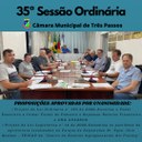 REALIZADA A 35ª SESSÃO ORDINÁRIA DE 2022