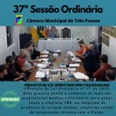 REALIZADA A 37ª SESSÃO ORDINÁRIA