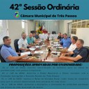 REALIZADA A 42ª SESSÃO ORDINÁRIA DE 2022