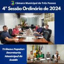 REALIZADA A 4ª SESSÃO ORDINÁRIA DE 2024 