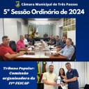 REALIZADA A 5ª SESSÃO ORDINÁRIA DE 2024 