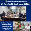 REALIZADA A 6ª SESSÃO ORDINÁRIA DE 2024 