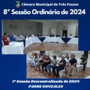 REALIZADA A 8ª SESSÃO ORDINÁRIA DE 2024 