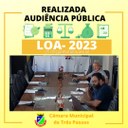 REALIZADA AUDIÊNCIA PÚBLICA PARA DISCUSSÃO E ANÁLISE DA LOA 2023