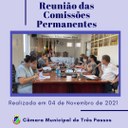 REALIZADA REUNIÃO DAS COMISSÕES PERMANENTES EM 04/11/21