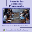 REALIZADA REUNIÃO DAS COMISSÕES PERMANENTES EM 14/10/21