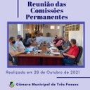 REALIZADA REUNIÃO DAS COMISSÕES PERMANENTES EM 28/10/21