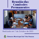 REALIZADA REUNIÃO DAS COMISSÕES PERMANENTES EM 7/10/21