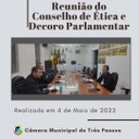 REALIZADA REUNIÃO DO CONSELHO DE ÉTICA EM 04/05/22