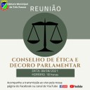 REUNIÃO DO CONSELHO DE ÉTICA E DECORO PARLAMENTAR SERÁ REALIZADA HOJE, 08 DE SETEMBRO