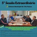 SESSÃO EXTRAORDINÁRIA REALIZADA PARA VOTAÇÃO DE 4 PROJETOS DE LEI