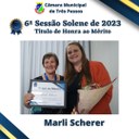 Sessão Solene Homenageada: MARLI SCHERER